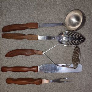 Cutco Utensils #13, #14, #15, #56, : Spoon Ladle, Masher, Spatula, Fork